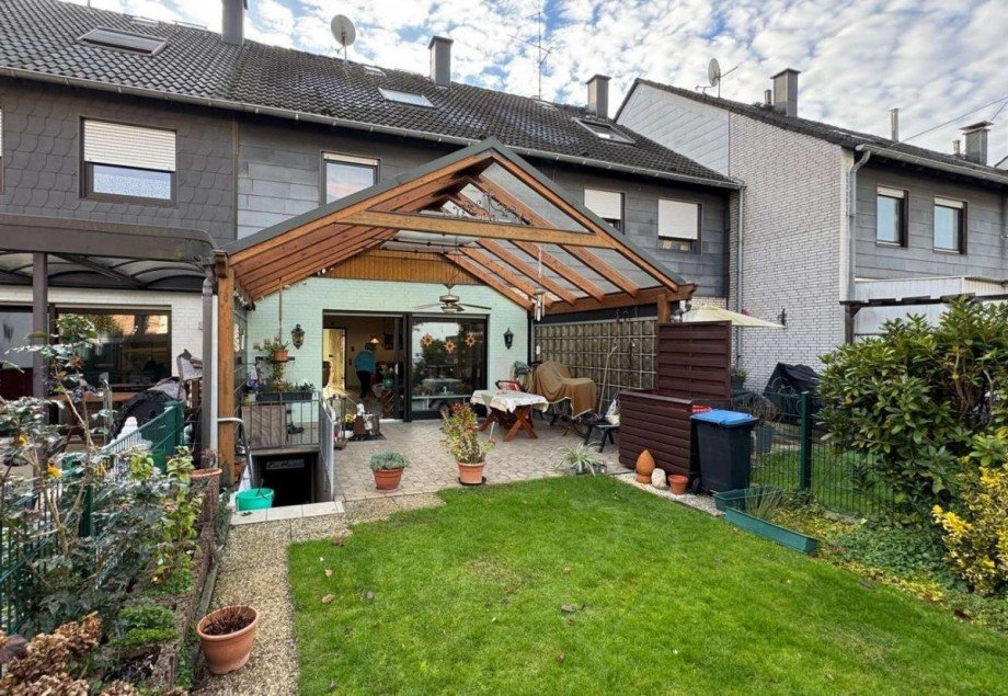 R�ckansicht Reihenhaus Neukirchen-Vluyn