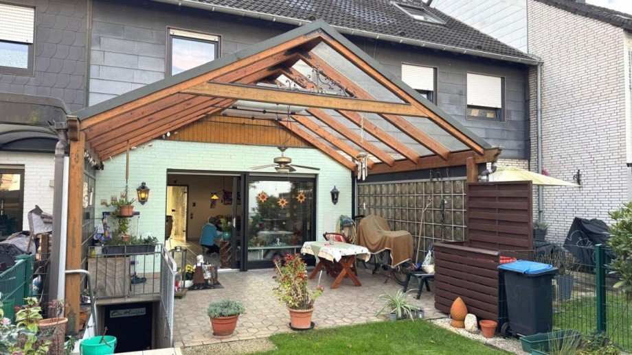 Terrassen�berdachung Reihenhaus Neukirchen-Vluyn